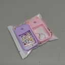 2 Sets Hand Sanitizer Spray Silicone Case Compatible with Touchland 1 FL. OZ./30 mL, Cute Ears Design Hand Sanitizer Mist Accessory with Keychain (Pink, Purple)
