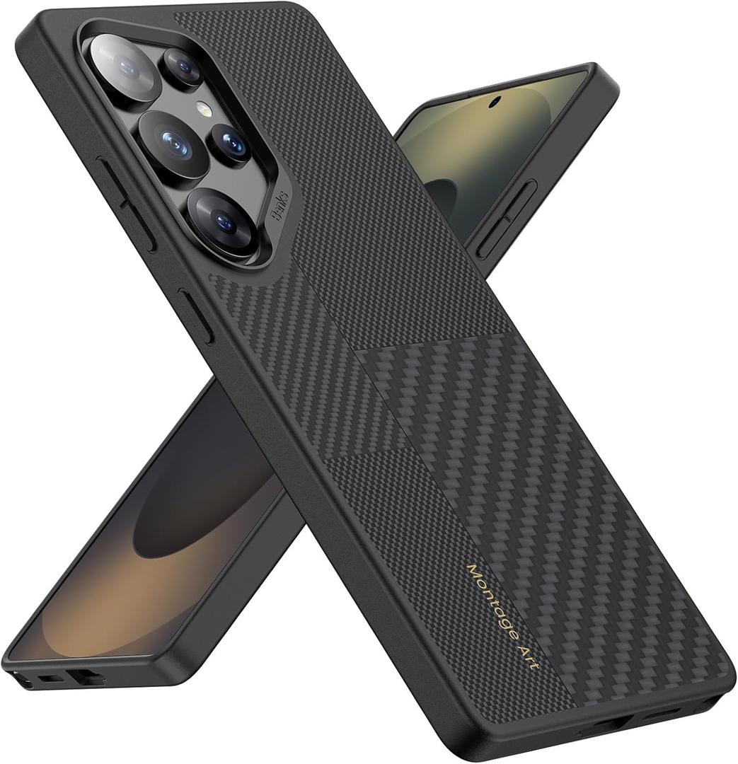 BENKS S25 Ultra Case, Montage ArmorPro for Samsung Galaxy S25 Ultra Case Compatible with Magsafe, [Military Grade Protection] Shockproof Protective Case Built with Dupont Kevlar 600D & 1500D Fiber (Galaxy S25 Ultra)