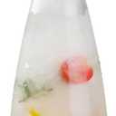 34oz Juice Bottle, Acrylic Transparent Water Carafe with Flip Top Lid, Hot Cold Juice Pitcher for Water, Beverage(1000ML)