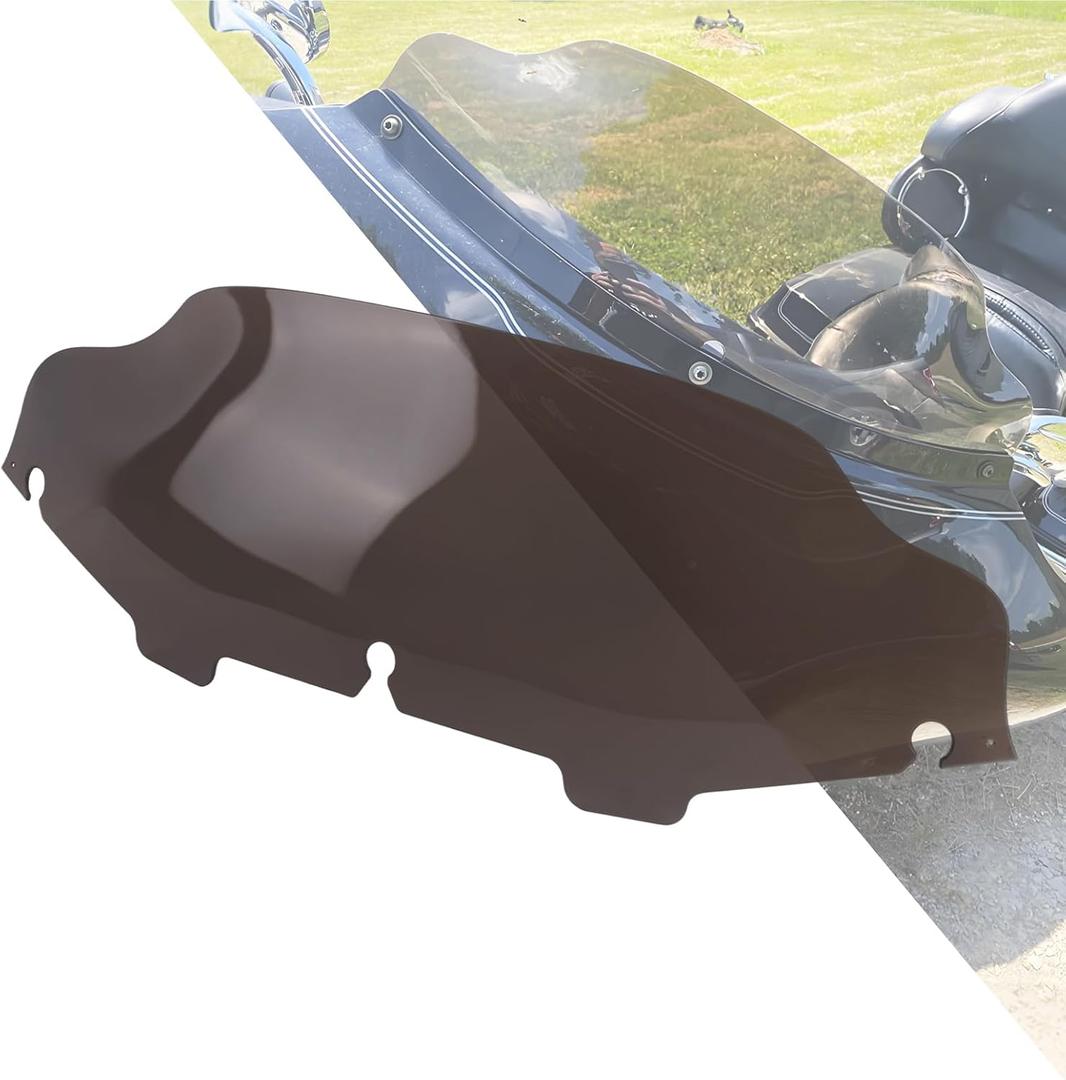 HDBUBALUS 6.5" Motorcycle Wave Windshield Batwing Fairing Windscreen Fit For Harley Touring FLHT FLHTK FLHX Touring Electra Trike Street Glide Ultra Limited CVO 1996-2013 Smoke