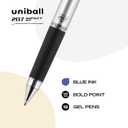 uniball 207 Impact Gel Pen, Retractable, Bold 1 Mm, Blue Ink, Black/blue Barrel