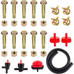 52100100 5/16" Shear Pins and Nuts for Snow Blower 6 Sets Shear Bolt Replacement kit for 52100100 521001 00659100