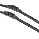 X AUTOHAUX 2pcs 28"+21" Silicone Front Windshield Wiper Blade for BMW I3 2014-2021 for BMW I8 2014-2020 Windscreen Wiper OE Replacement Set All-Seasons Not for J/U Hook