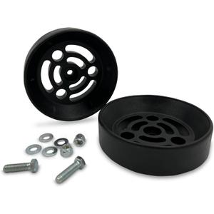 TORQUE Airbag Air Bag Spring Cradle for 6" Diameter Convoluted Bellow Style Air Bags, Torque and Firestone Air Spring Suspension Kits (Replaces Daystar KU09140BK) (TR3004)