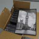 GOmaize Front Loading Black Picture Frame 4x6 Set of 10 Wall and Table Mounting