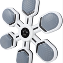 KT THERMO Music Boxing Machine for Adults and Kids, Bluetooth Music Punching Machine with Gloves, Interactive Punching Trainer, 9 Modes & 9 Speeds, White