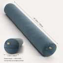 Body Pillow for Adults,Long Round Pillow,Big Cylindrical Pillow,Large Full Bolster Pillows for Side Sleepers (Slate Blue, 47.24"*7.87")