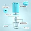 Ultrasonic Contact Lens Cleaner 2.0 (2nd Generation), Intelligent Cleaning Machine for Soft Contact Lenses, Blue