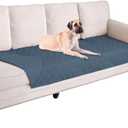 Ameritex Waterproof Blanket Reversible Dog Bed Cover Pet Blanket for Furniture Bed Couch Sofa (30x80 Inch (Pack of 1), Navyblue)