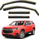 in-Channel Window Rain Guards Fit for Chevy Chevrolet Traverse 2018 2019 2020 2021 2022 2023, Extra Durable Window Visors Window Deflectors Vent Visors Vent Shades Car Accessories-4 pcs