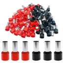 40pcs AWG 2/0 Wire Ferrules Connectors,Insulated E70-20 Ferrule Cord Pin End Terminals Wire Connector Kit