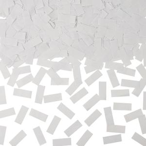 1.2LBS Confetti, White Biodegradable Confetti - Rectangular Fluttering Tissue Paper Confetti for Cannon and Launcher use – Parties, Concerts and Weddings for Events (ivory white)
