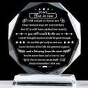 Movdyka Son in Law Gifts from Mother Father in Law, Best Birthday Gifts for Son in Law, Crystal Plaque Keepsake, Christmas Father's Day to My Favorite Son in Law