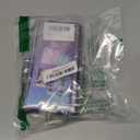 for Samsung Galaxy Z Flip 6 Clear Case Luxury Hinge Protection with Ring Holder & Screen Protector Soft All-Inclusive Shockproof Cover (Purple)