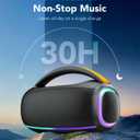 Speakers Bluetooth Wireless: 80w Loud Speaker with Bass, 30H Playtime, IPX7 Waterproof, Large Speakers for Work, Outdoor, Workshop, Garage, Portable Speaker with TWS