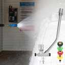 QWORK Foam Cannon Dual-Connector Accessory for Pressure Washer - Includes 5 Nozzles, 1/4" Quick Connecting, Effortless Switching Between Foam Spray & Pressure Washer Tip