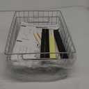 Stainless Steel Pull Out Cabinet Organizer(11.8"W x 16.5"D x 4.7"H)-2 Pack, Minimalist Design Frame, Full-Extension Slide Rails, Easy Installation for Pantry Organizers or Kitchen Cabinet Organizer