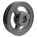 2AK61-1 1/8 Double Groove Pulley,v Belt Pulley 1 1/8 inch bore 5.95" OD,Motor Pulley Cast Iron for A AX 3L 4L V-Belts,2AK61X1 1/8 Pulley