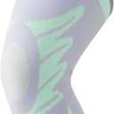 Sports Slim Knee Braces for Women - No-Slip Knee Compression Sleeve for Dance, Yoga, Knee Support for Knee Pain, Joint Pain Relief(Paradise Green, M, Pack of 1)