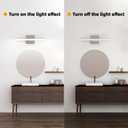 Modern LED Vanity Lights for Bathroom 1 Pack 16IN 9W Daylight White Chrome Bathroom Light Fixtures Lights Over Mirror Vanity Lighting Fixtures Vanity Light