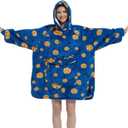 Krifey Wearable Blanket Hoodie, Oversized Sherpa Fleece Sweatshirt with Giant Pocket, Birthday Gifts for Women, Mom, Sister (Cookies)