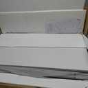 Wire Shelf Covers for Pantry, Premium Engineered Wood Shelf Covers for Wire Shelving, Wire Rack Covers for Closet, Laundry Room, Easy Assembly, White (5pcs, 28" W x 16" D), Pending Patent