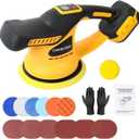 Cordless Car Buffer Polisher, Compatible with 20V Dewalt Battery, Brushless Motor with 6 Adjustable Speeds (2300-5200 RPM), for Car Detailing, Buffing, Sanding and Waxing (Battery Not Included)