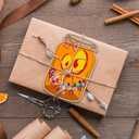 2 x 50 Pack Halloween Mason Jar Shape Crafts Candy Cards -DIY Trick or Treat Boxes for Party Favors, School Classroom Gift Cards for Kids, Holiday Gifts for Classroom Kid