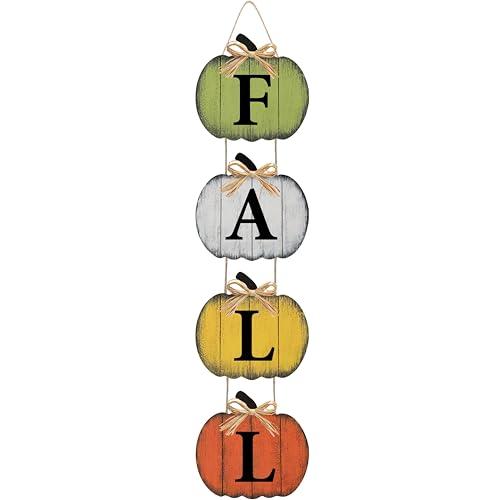 Fall Decorations for Home Fall Pumpkin Door Sign Rustic Farmhouse Pumpkin Thanksgiving Decorations Wooden Hanging Signs for Outdoor Wall Home Decor
