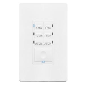ENERLITES Countdown Timer Switch for Bathroom Fans and Lights, 1-30 Min, Neutral Wire Required, UL Listed, White