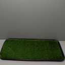 Ottomanson Artificial Grass Puppy Potty Training Pad with Tray, 15" x 30" Reusable Pee Pad for Small Pets and Dogs (Pet - 15" x 30", A Black Tray/Grass)