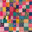 Sewing Patch 1000 Piece Puzzle for Adults, PICKFORU Vintage Quilt Patchwork Flower Art Puzzles, Impossible Difficult Colorful Theme as Wall Decor