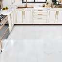2 x Wallercity White/Red Peel and Stick Floor Tile Waterproof White Marble Floor Tiles for Kitchen Bathroom 12''x12'' Vinyl Flooring Tile Panels Modern Self Adhesive Flooring Sheets for Hallway RV 5PCS