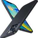 TORRAS Slim Fit for iPhone 12 Pro Max Case Ultra-Thin Cover with Non-Slip Grip & No Fingerprint Hard Plastic Super Slim Phone Case for iPhone 12 Pro Max Phone Case 6.7 inch, Black