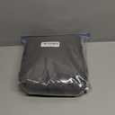 NICETOWN Blackout Window Treatment Pole Pocket Kitchen Tier Curtains- Tailored Scalloped Valance/Swags for Living Room (One Pair, 36 Wide by 63-inches Long Each Panel, Grey)