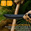 2 x Fixed Blade Knife with Kydex Sheath Durable Stainless Steel Survival Hunting Knives for Outdoor Use (KP004)