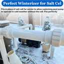 Pool Salt Cell Bypass Dummy Cells Compatible with Hayward T-Cell Salt Systems, Salts Cells Bypass Pipe Extend The Life of Pool Salts Chlorine Generator System, Winter Protection Dummy Bypasss Pipe