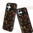 Jusy Compatible with MagSafe Brown Tortoise Shell Print Phone Case for iPhone 17, Amber Trendy Luxury Magnetic Soft TPU and Hard PC Protective Phone Cover for Women Girls - Yellow
