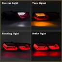 LH LED Tail light Assembly Fit for 2014 2015 2016 2017 2018 2019 Chevy Corvette C7 Red Chevrolet Rear Lamp Left Driver Side Brake Lamp With Bulbs GM2800287 84587835