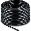 Bonviee 100ft 1/4 inch Blank Distribution Tubing Drip Irrigation Hose Garden Watering Tube Line for Small garden irrigation system (Black)
