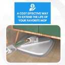 Mop Refill Head Compatible with MarvelSpin Mop - Mop Head Replacement - Deep Cleaning Mop Head - Machine Washable and Easy-to-Replace