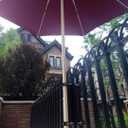 HIFLAME Deck Umbrella Clamp Outdoor Universal Patio Umbrella, Torch Mount Holder Attaches to Railing Maximizing Patio Space, Onesize