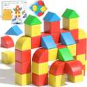 Magnetic Blocks Toddler Toys Educational Sensory Construction Magnet Building 1.34in Cubes Toy for Creative 3D STEM Learning, Montessori Gift for Ages 3+ Year Old Boys Girls Kids (24 PCS)