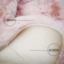 Ghouse Soft Faux Sheepskin Fur Rug 2x4 Pink Fluffy Bedside Rugs Plush Rug Shag Nursery Carpet Area Rugs for Living Room Bedroom Playing Room Decor