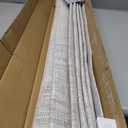 UNISHADES no Drill Cordless Roman Shades for Windows, 32" W x 64" H - 100% Blackout - Linen - Beige
