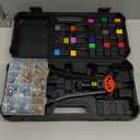 16" Professional Rivet Nut Tool Kit - Lever-Style Rivnut Tool with Visual Stroke Indicator, Nutsert Tool Kit Includes 15 Metric & SAE Mandrels for Threaded Inserts