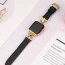 Wearlizer Leather Band Compatible with Apple Watch Bands Women 41mm 40mm 38mm 49mm 46mm 45mm 44mm 42mm, Fancy Dressy Strap for iWatch Series 11 10 9 8 7 6 5 4 3 SE/Ultra 3 2 1