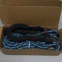 Long Dog Leash 10 FT: Heavy Duty Rope Leashes for Dogs Training with Swivel Lockable Hook Reflective Threads Bungee and Padded Handle - Dog Lead for Large Small Medium Dogs Outside Walking Hiking Blue