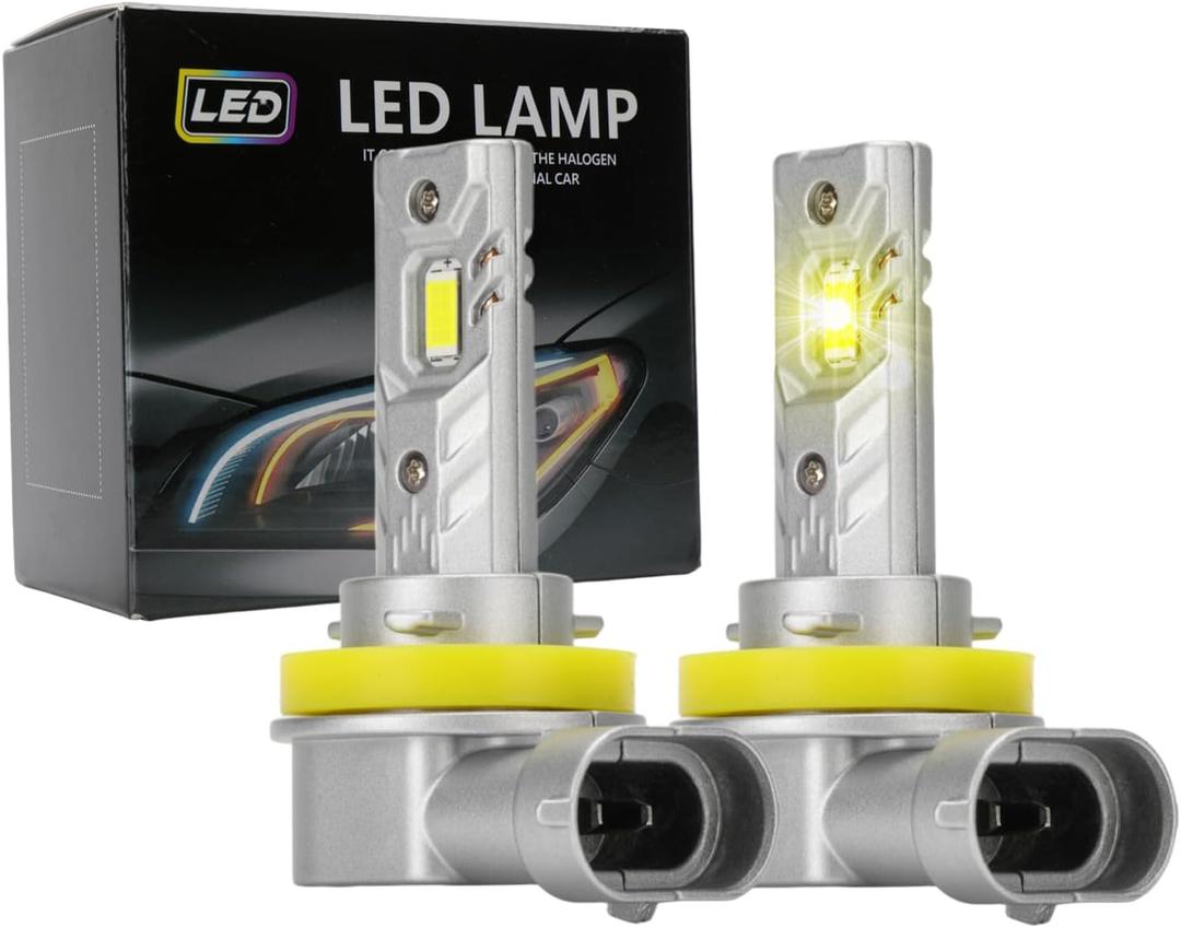 H11 H8 H9 Fog Lights, 20000LM 600% Brighter Wireless H11 Light for Off-Road Use or Fog Light,fanless Plug and Play