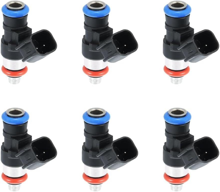 0280158091 6PCS Fuel Injectors Compatible with 2007-2011 for :-Ford Edge, 2008-2012 for:- Ford Taurus, 2007-2012 for:-Lincoln MKZ, 2009-2013 for:- Mazda 6,2007-2015 for:- Mazda CX-9